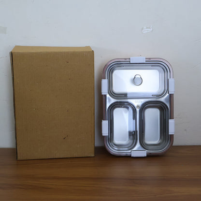 3-Compartment Lunch Box - (1 Pc)
